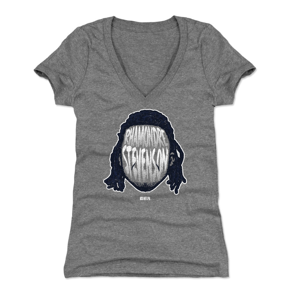 Rhamondre Stevenson Women's V-Neck T-Shirt | 500 LEVEL