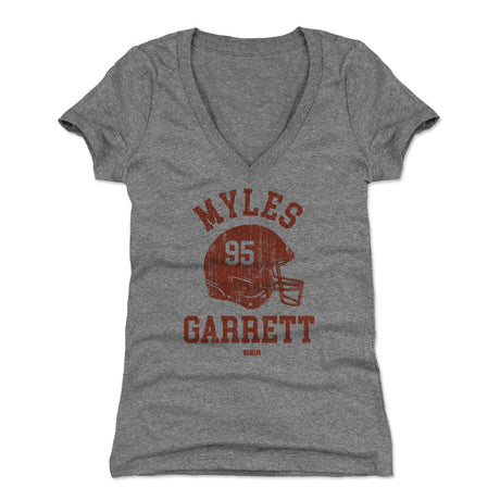 Myles Garrett Women's V-Neck T-Shirt | 500 LEVEL