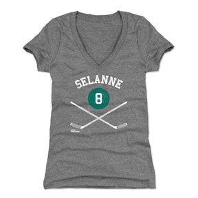 Teemu Selanne Women's V-Neck T-Shirt | 500 LEVEL