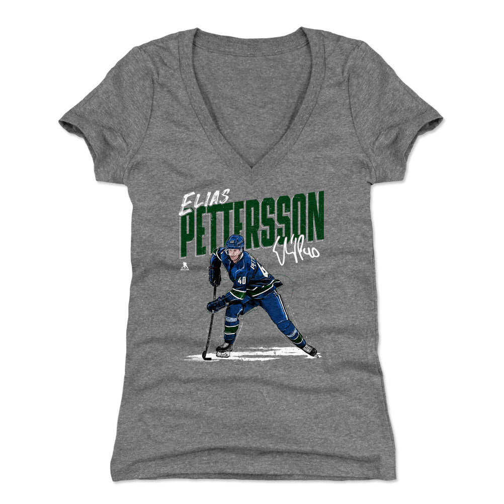 Elias Pettersson Women's V-Neck T-Shirt | 500 LEVEL