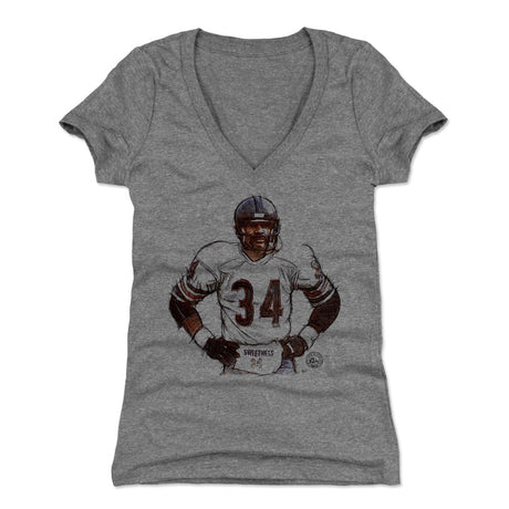 Walter Payton Women's V-Neck T-Shirt | 500 LEVEL