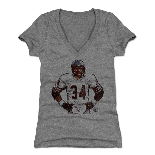 Walter Payton Women's V-Neck T-Shirt | 500 LEVEL