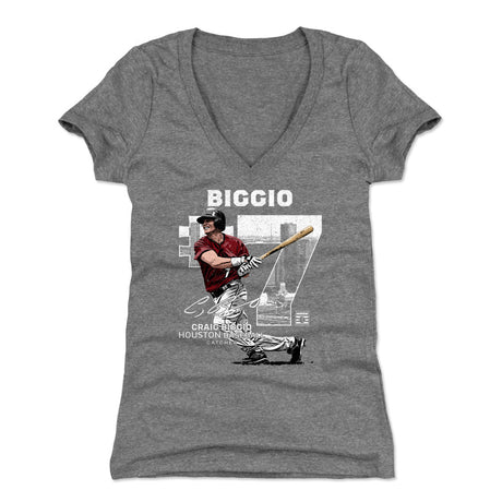 Craig Biggio Women's V-Neck T-Shirt | 500 LEVEL