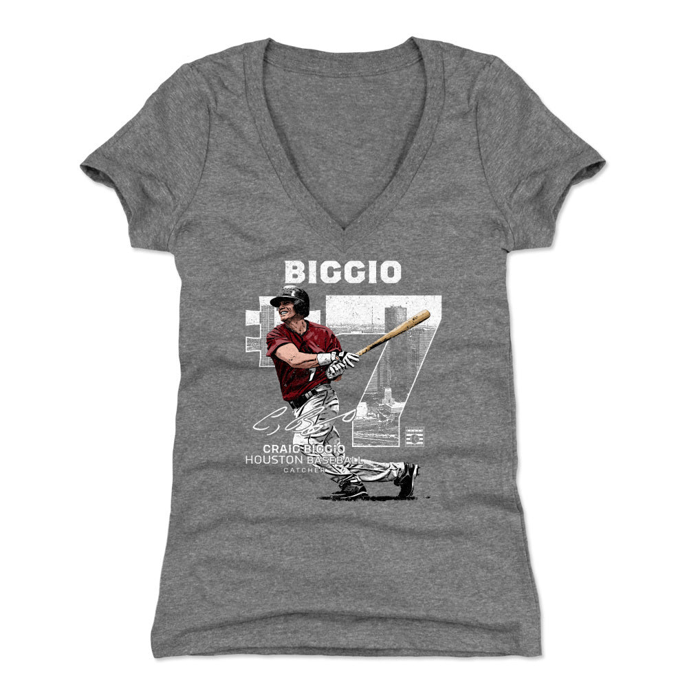 Craig Biggio Women&#39;s V-Neck T-Shirt | 500 LEVEL