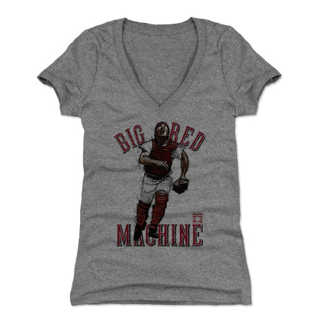 Johnny Bench Women's V-Neck T-Shirt | 500 LEVEL