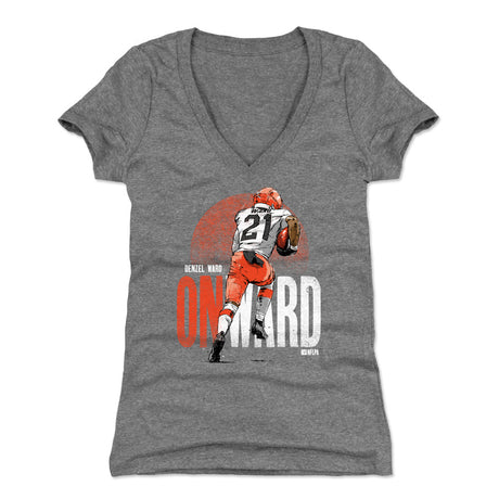 Denzel Ward Women's V-Neck T-Shirt | 500 LEVEL