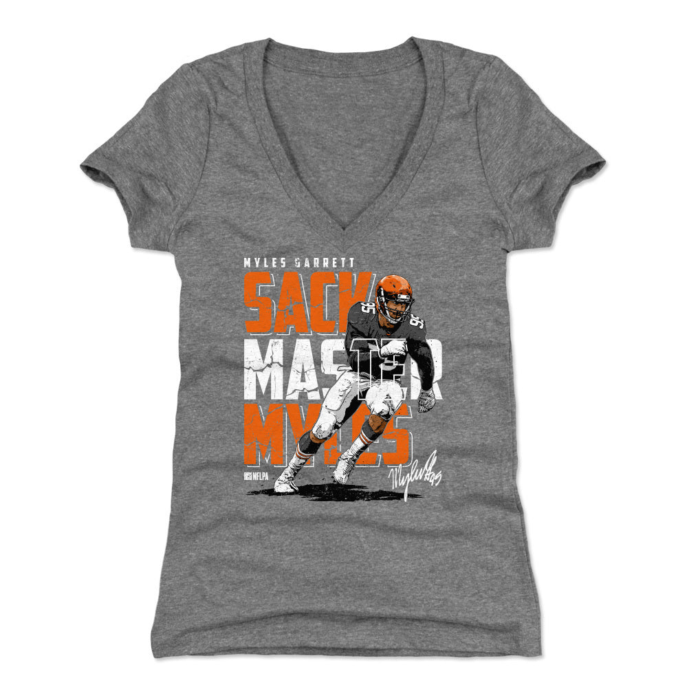 Myles Garrett Women's V-Neck T-Shirt | 500 LEVEL