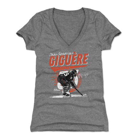 Jean-Sebastien Giguere Women's V-Neck T-Shirt | 500 LEVEL