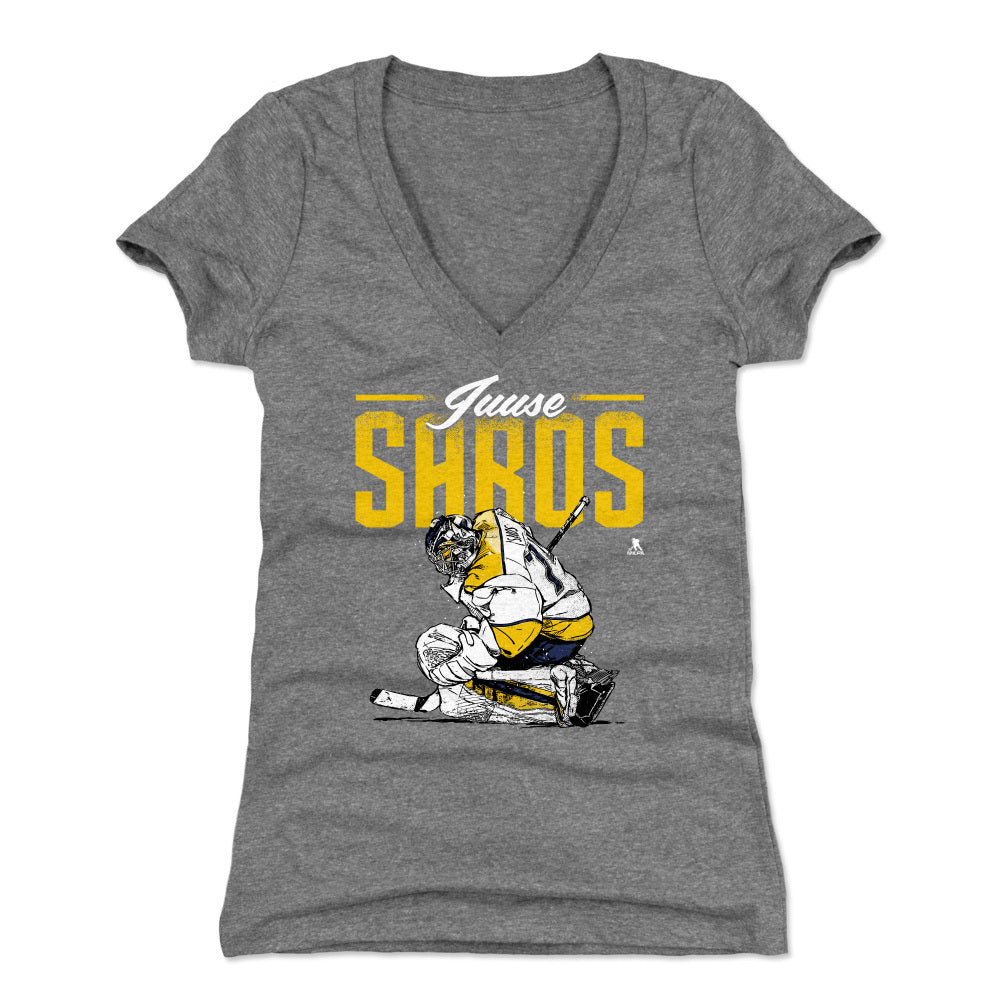 Juuse Saros Women's V-Neck T-Shirt | 500 LEVEL