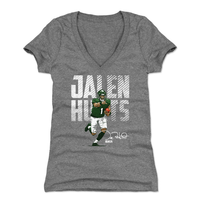 Jalen Hurts Women's V-Neck T-Shirt | 500 LEVEL