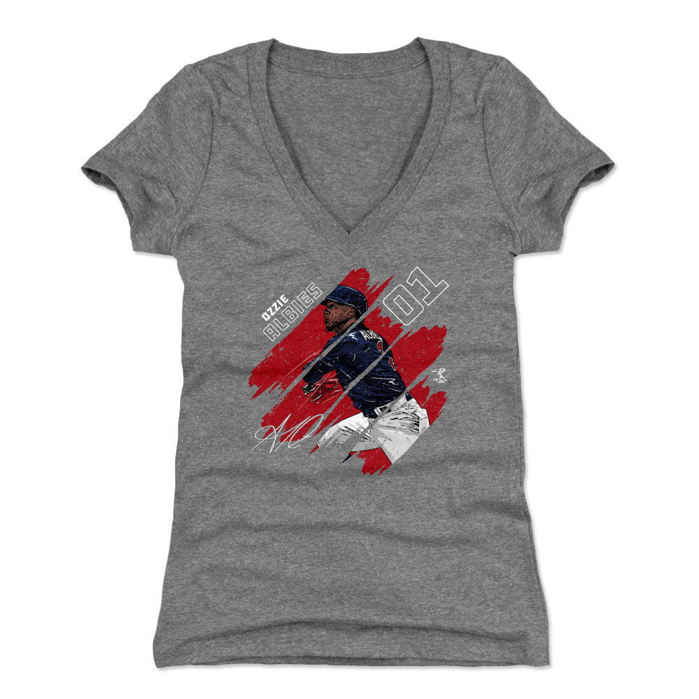 Ozzie Albies Women's V-Neck T-Shirt | 500 LEVEL