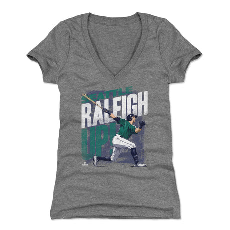 Cal Raleigh Women's V-Neck T-Shirt | 500 LEVEL