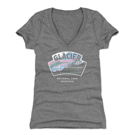 Glacier National Park Women's V-Neck T-Shirt | 500 LEVEL