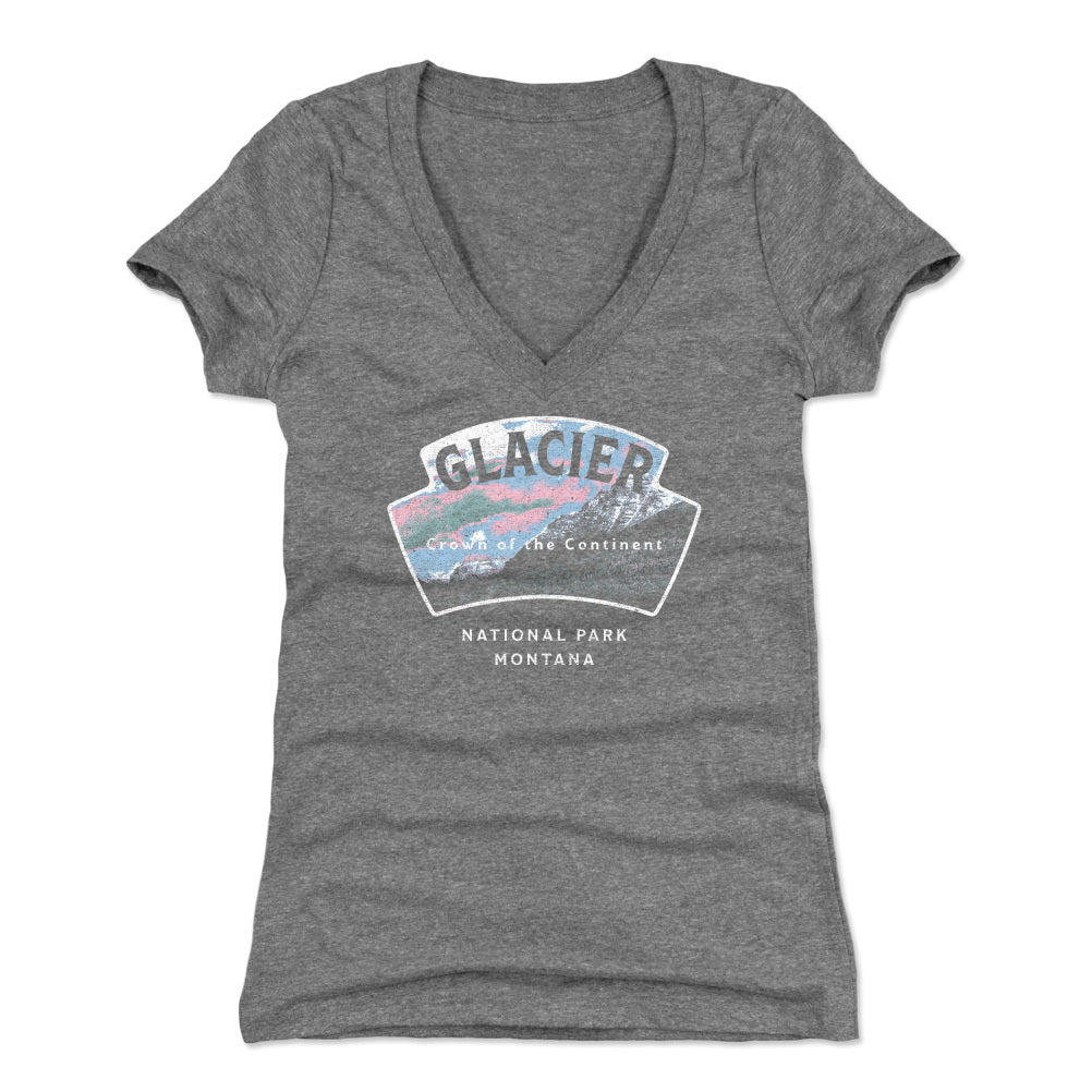 Glacier National Park Women&#39;s V-Neck T-Shirt | 500 LEVEL