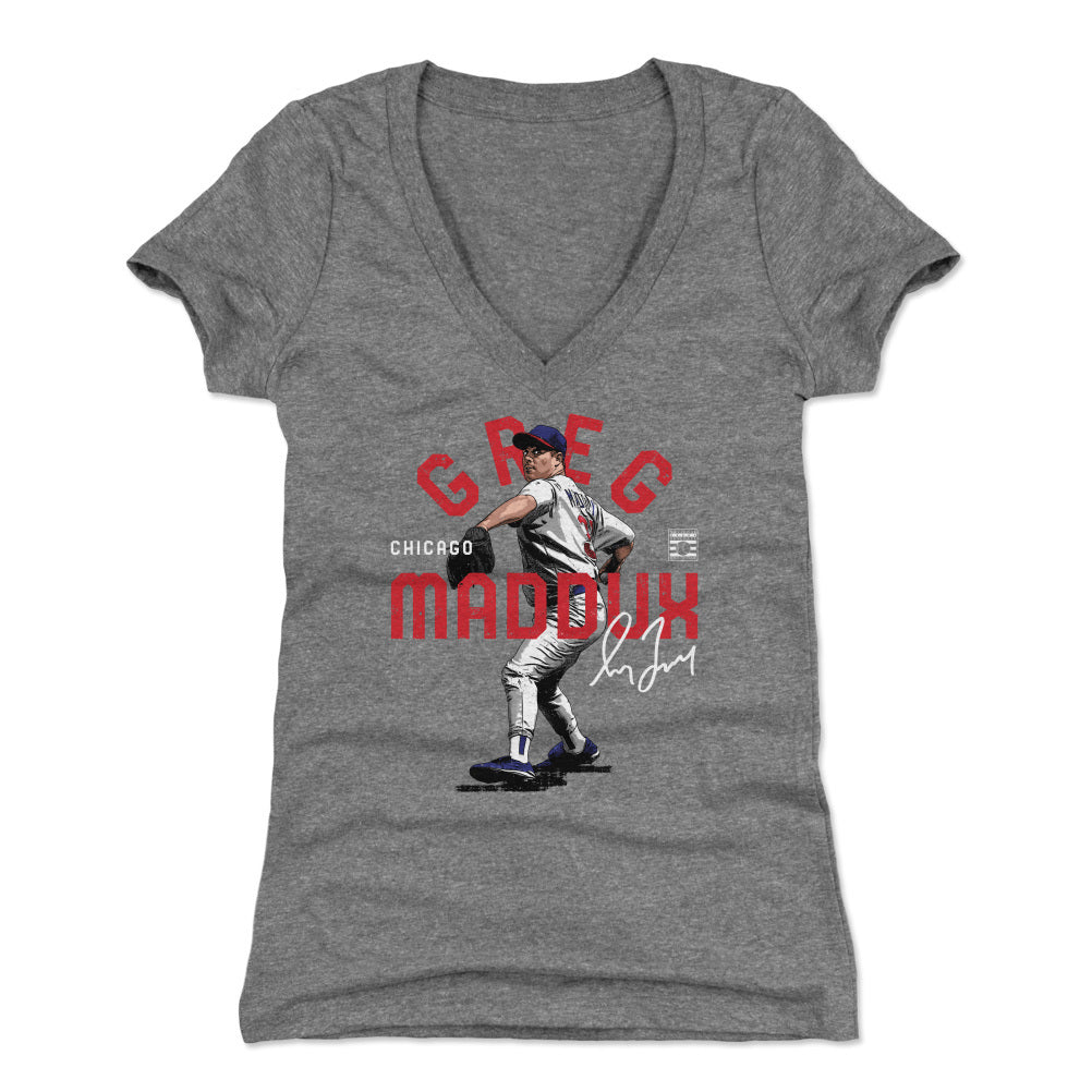 Greg Maddux Women's V-Neck T-Shirt | 500 LEVEL