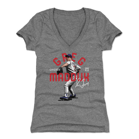 Greg Maddux Women's V-Neck T-Shirt | 500 LEVEL
