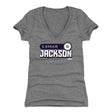 Lamar Jackson Women's V-Neck T-Shirt | 500 LEVEL