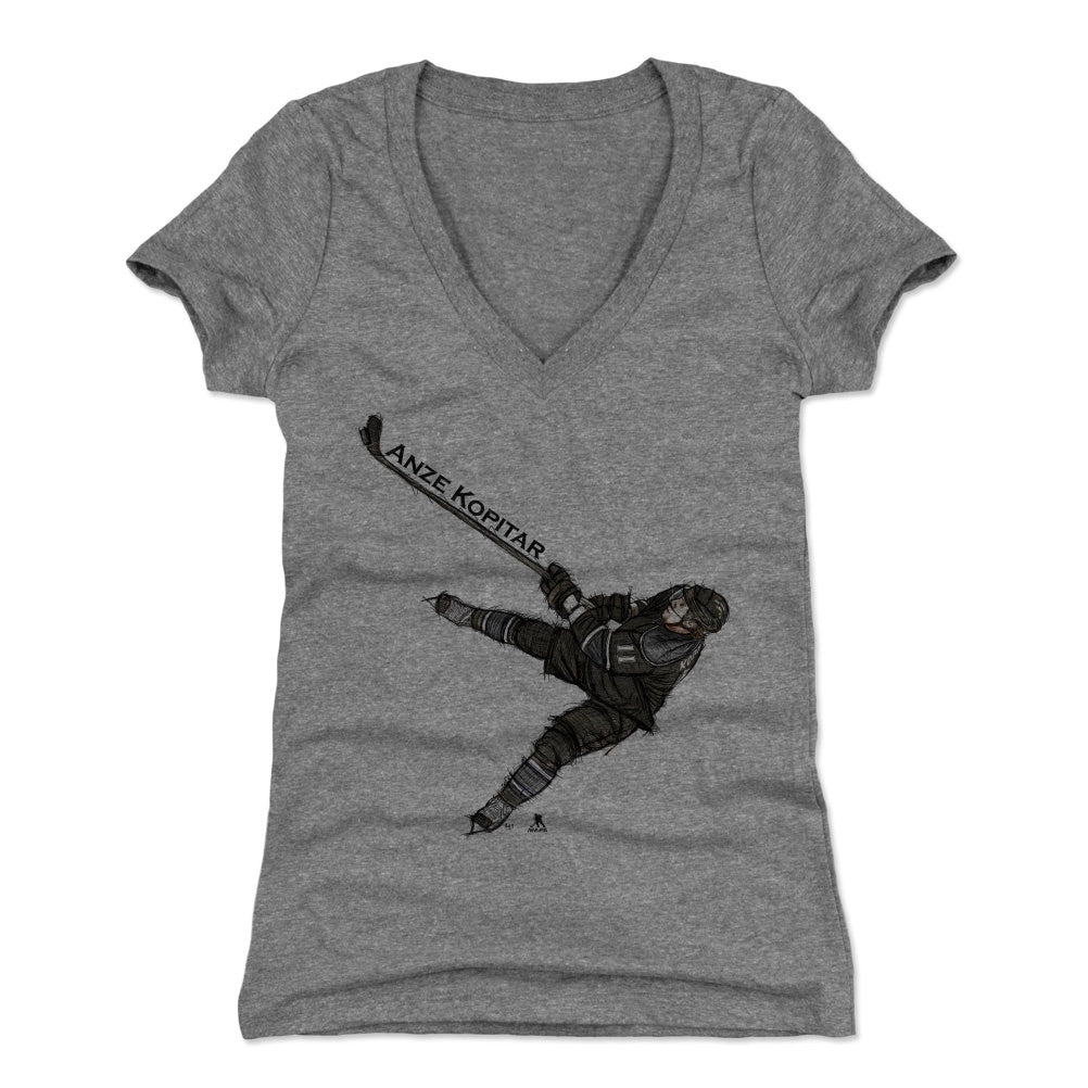 Anze Kopitar Women's V-Neck T-Shirt | 500 LEVEL