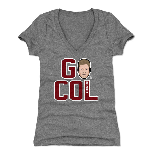 Nathan MacKinnon Women's V-Neck T-Shirt | 500 LEVEL