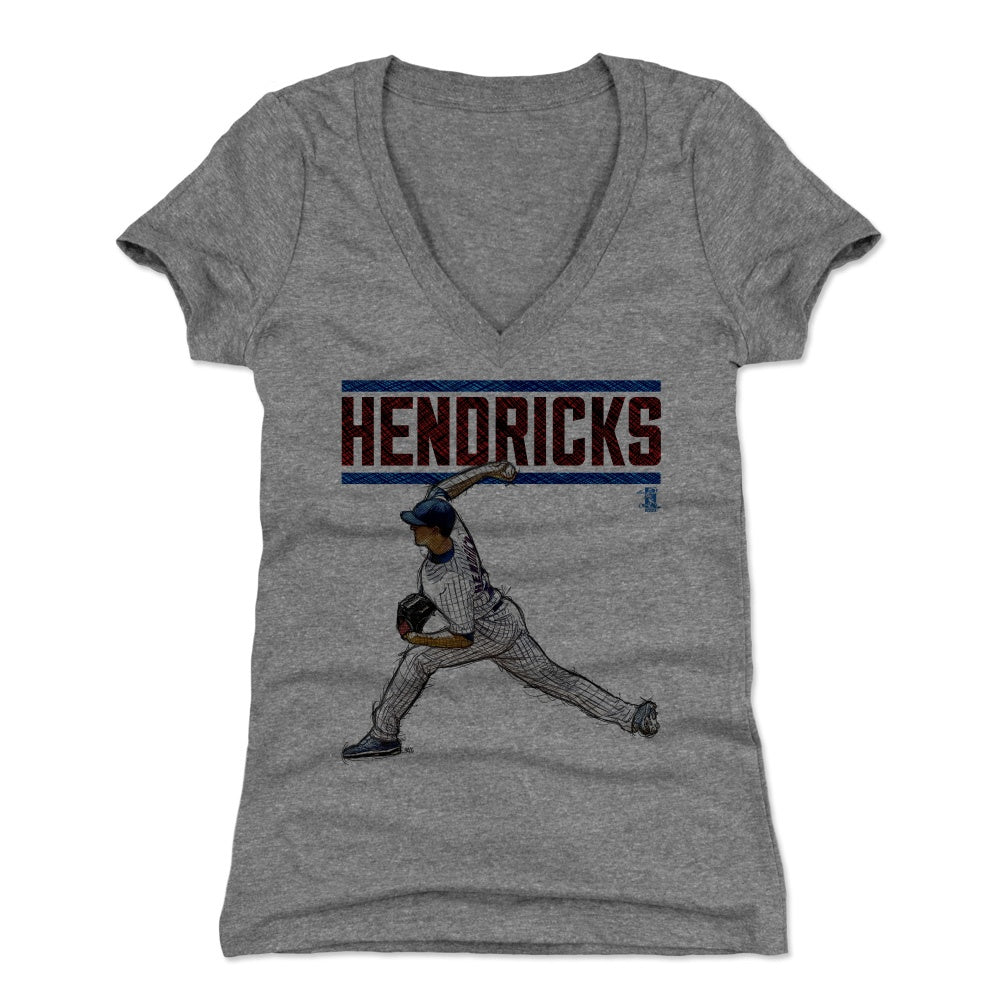 Kyle Hendricks Women&#39;s V-Neck T-Shirt | 500 LEVEL
