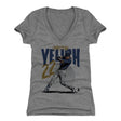 Christian Yelich Women's V-Neck T-Shirt | 500 LEVEL