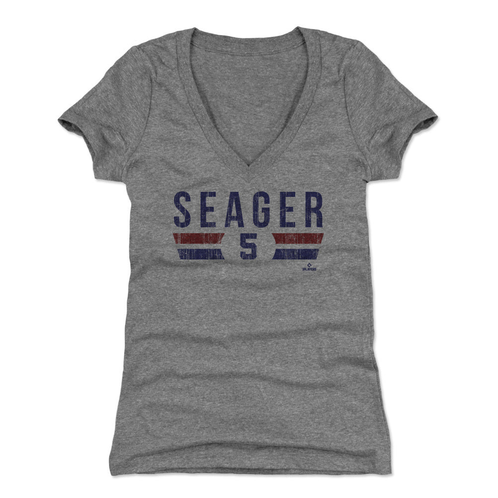 Corey Seager Women's V-Neck T-Shirt | 500 LEVEL