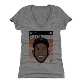 Orlando Cepeda Women's V-Neck T-Shirt | 500 LEVEL
