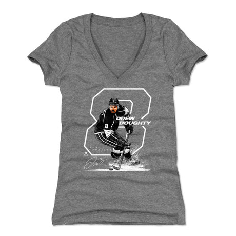 Drew Doughty Women's V-Neck T-Shirt | 500 LEVEL