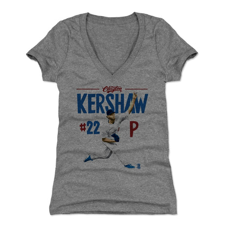 Clayton Kershaw Women's V-Neck T-Shirt | 500 LEVEL