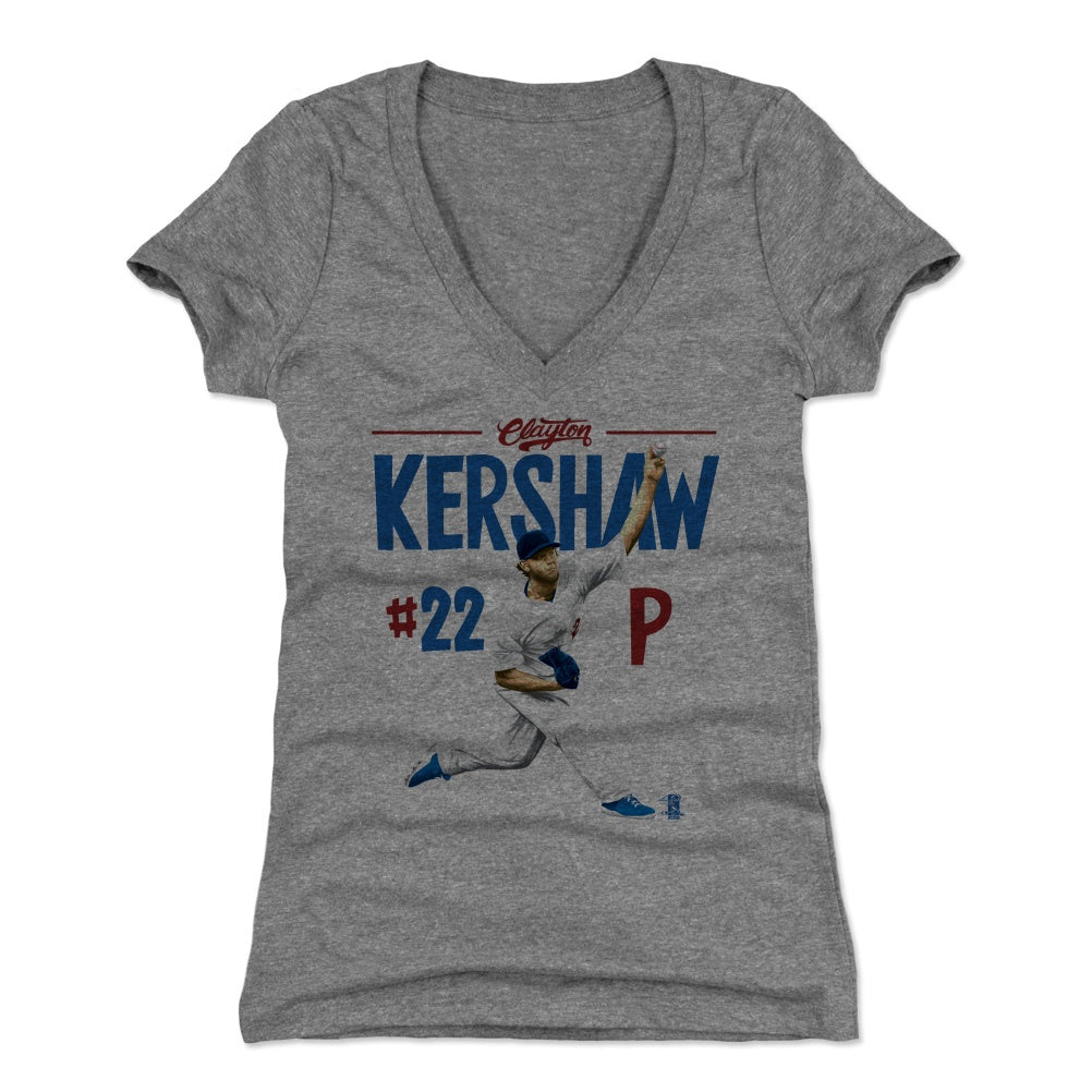 Clayton Kershaw Women&#39;s V-Neck T-Shirt | 500 LEVEL