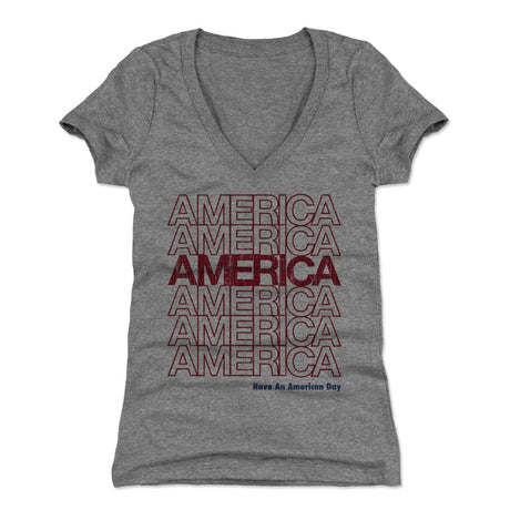 USA Women's V-Neck T-Shirt | 500 LEVEL
