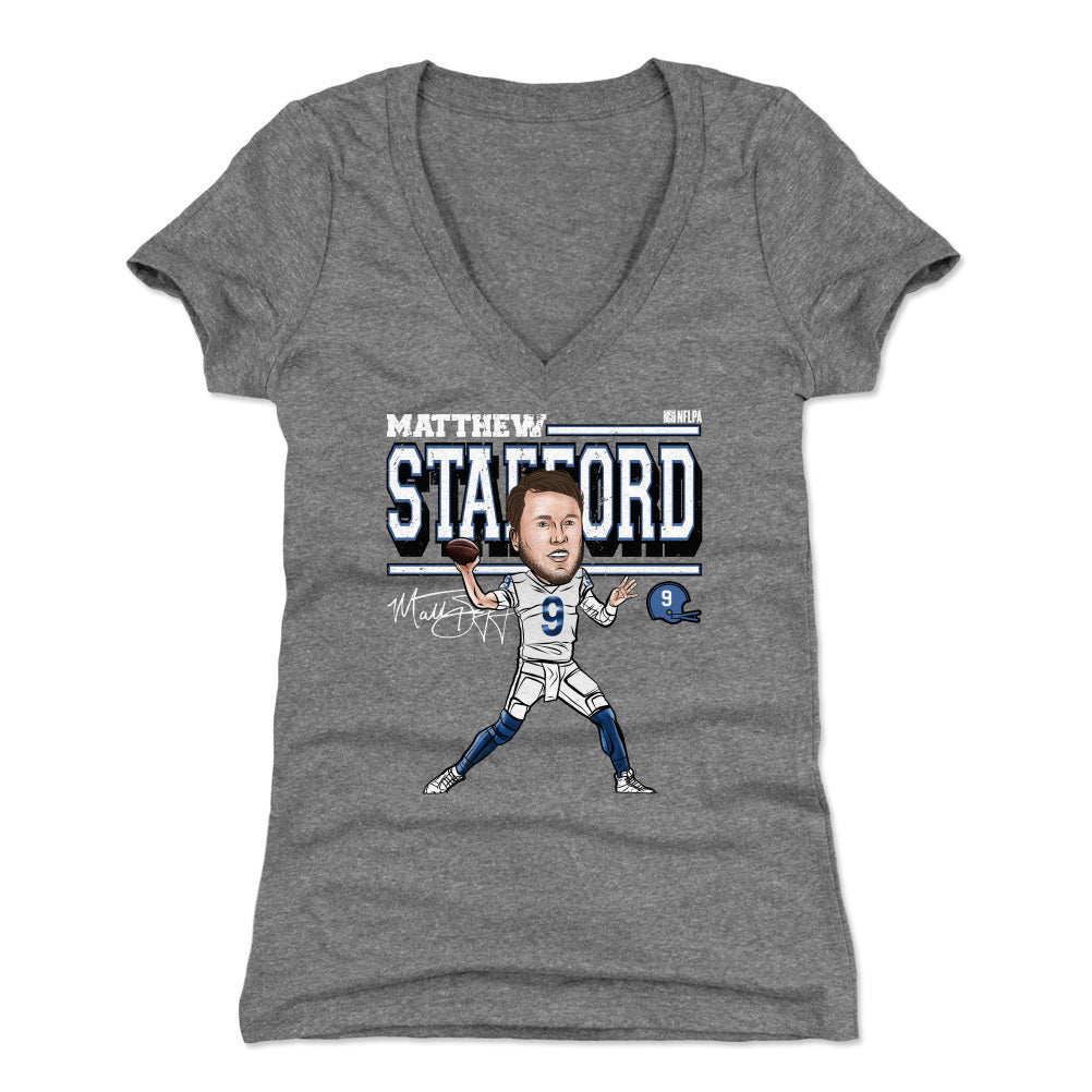 Matthew Stafford Women's V-Neck T-Shirt | 500 LEVEL