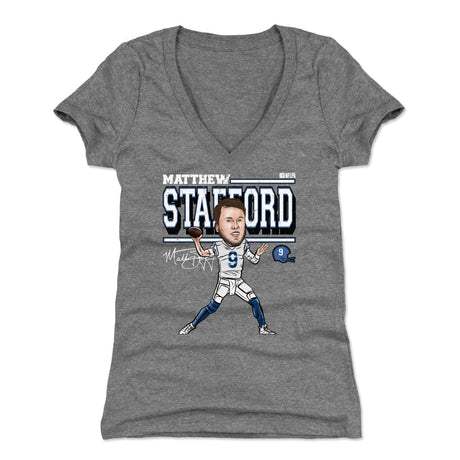 Matthew Stafford Women's V-Neck T-Shirt | 500 LEVEL
