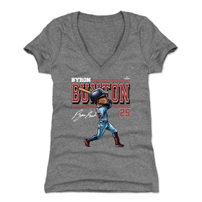 Byron Buxton Women's V-Neck T-Shirt | 500 LEVEL