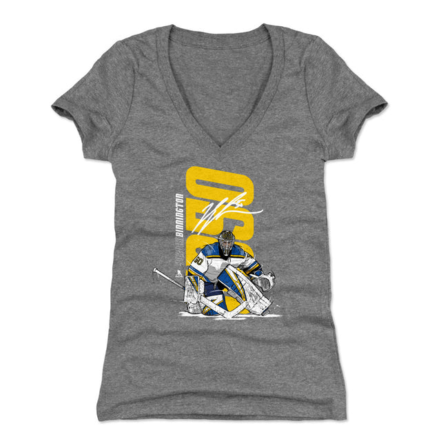 Jordan Binnington Women's V-Neck T-Shirt | 500 LEVEL