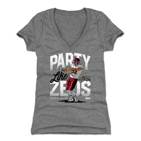 Travis Kelce Women's V-Neck T-Shirt | 500 LEVEL