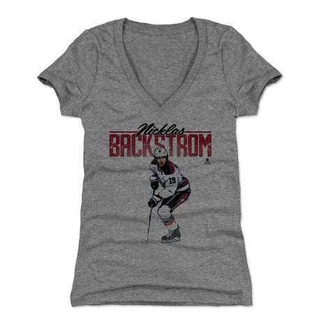 Nicklas Backstrom Women's V-Neck T-Shirt | 500 LEVEL