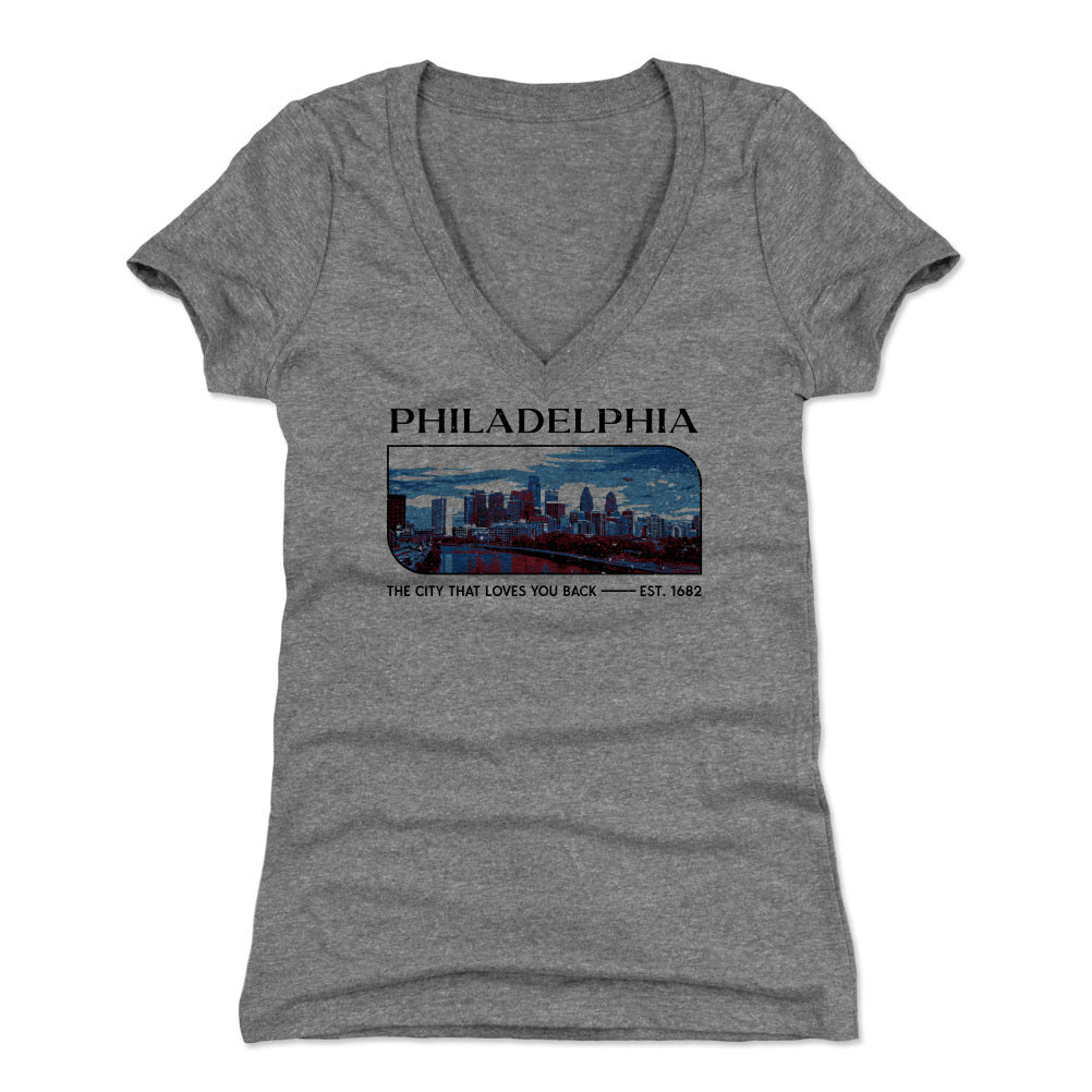 Philadelphia Women's V-Neck T-Shirt | 500 LEVEL