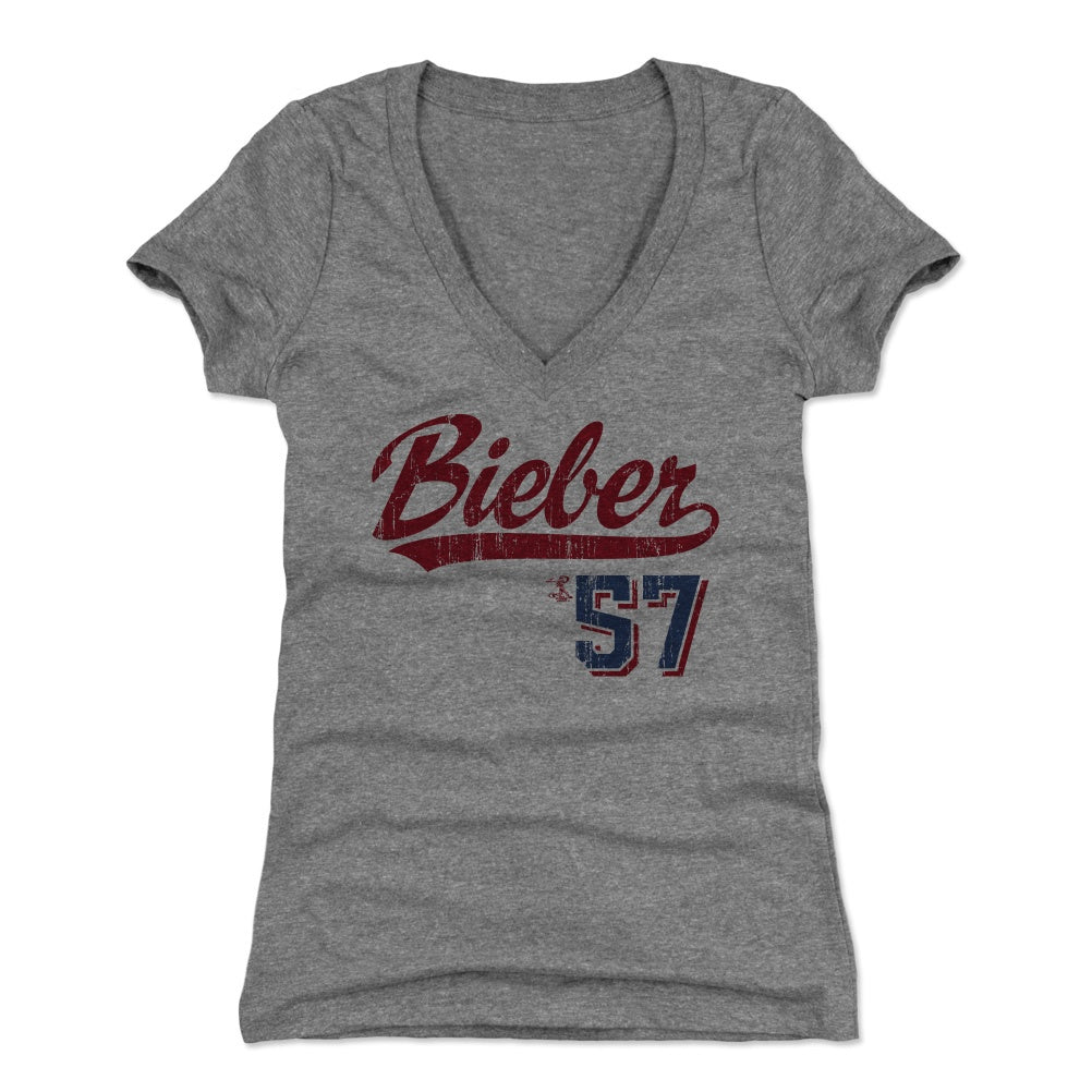 Shane Bieber Women&#39;s V-Neck T-Shirt | 500 LEVEL