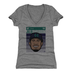 Julio Rodriguez Women's V-Neck T-Shirt | 500 LEVEL