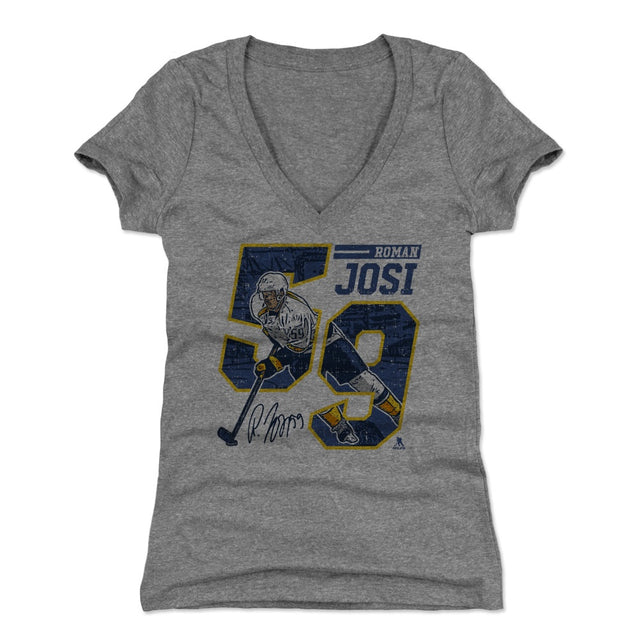 Roman Josi Women's V-Neck T-Shirt | 500 LEVEL