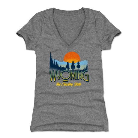 Wyoming Women's V-Neck T-Shirt | 500 LEVEL