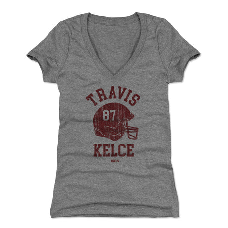 Travis Kelce Women's V-Neck T-Shirt | 500 LEVEL