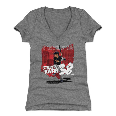 Steven Kwan Women's V-Neck T-Shirt | 500 LEVEL