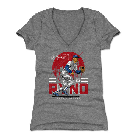 Ryne Sandberg Women's V-Neck T-Shirt | 500 LEVEL