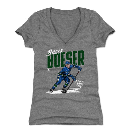 Brock Boeser Women's V-Neck T-Shirt | 500 LEVEL