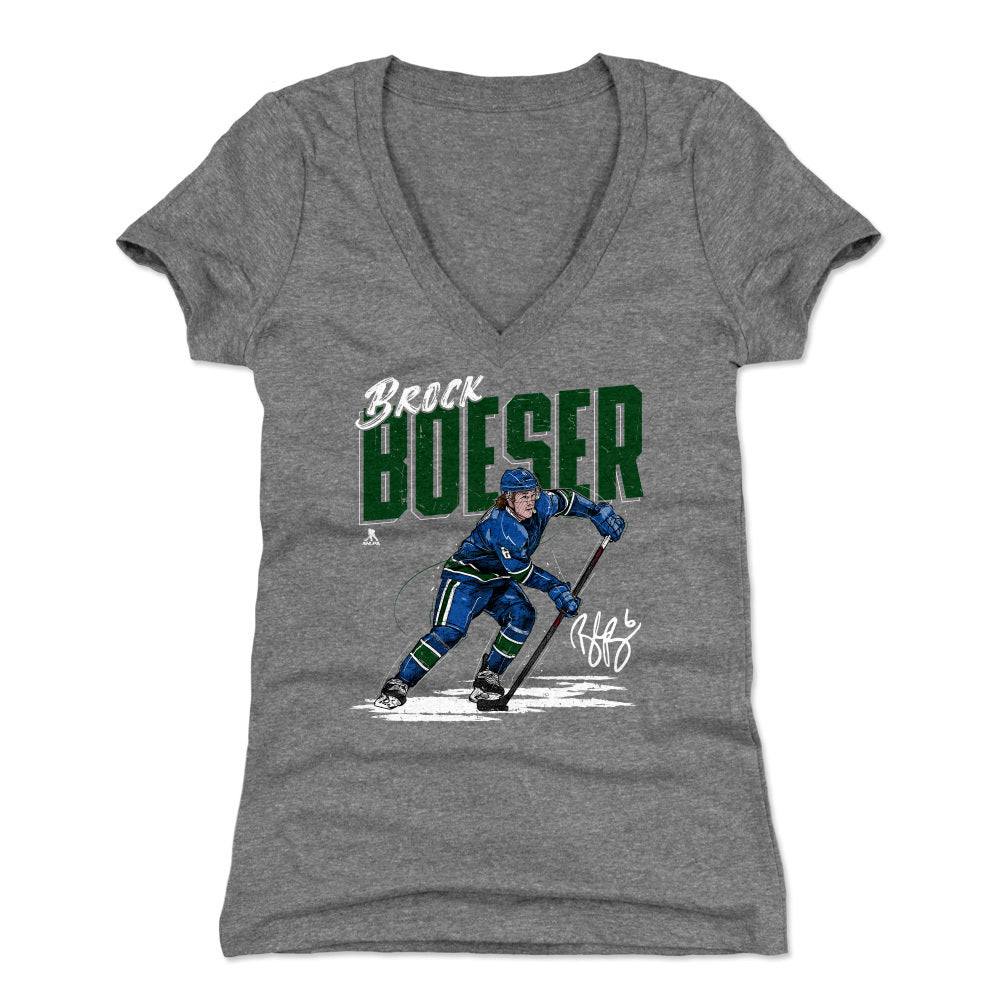 Brock Boeser Women&#39;s V-Neck T-Shirt | 500 LEVEL