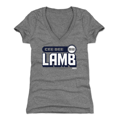 CeeDee Lamb Women's V-Neck T-Shirt | 500 LEVEL