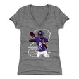 Lamar Jackson Women's V-Neck T-Shirt | 500 LEVEL