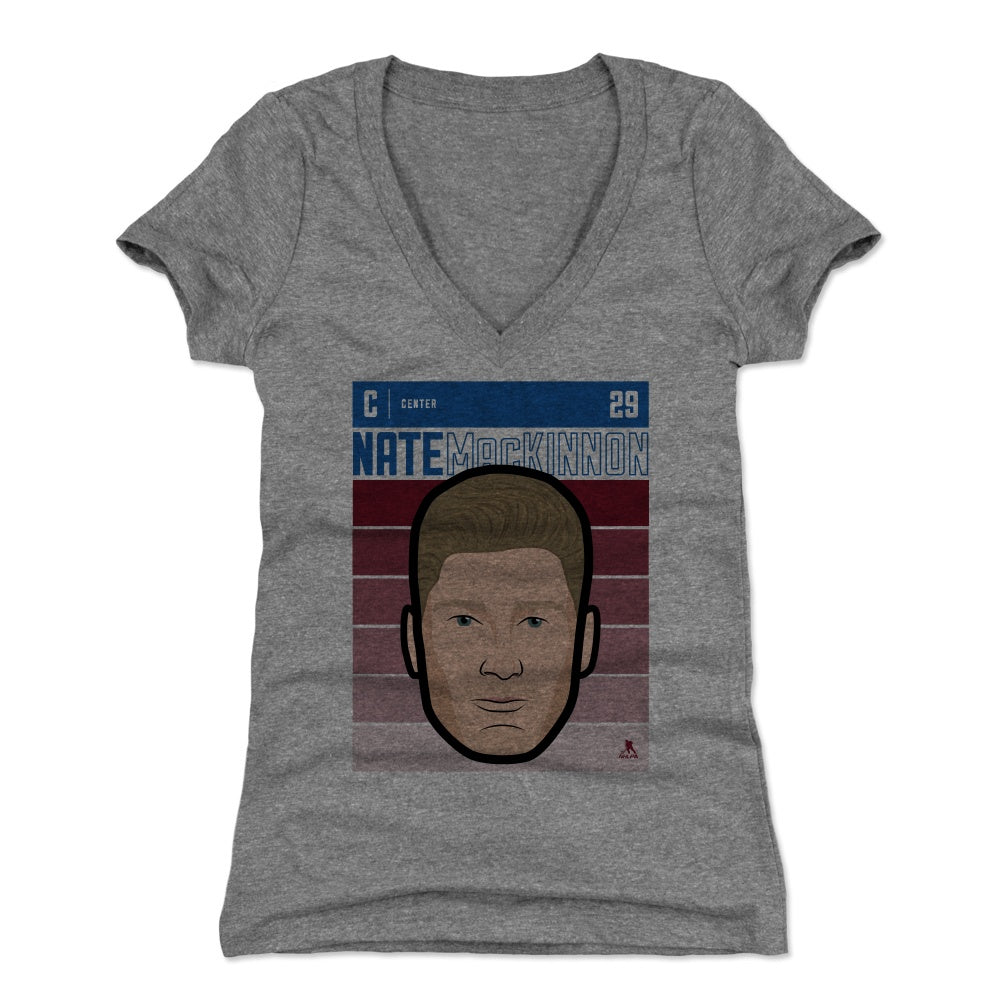Nathan MacKinnon Women's V-Neck T-Shirt | 500 LEVEL
